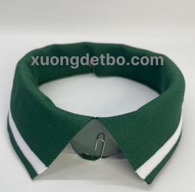 BO CỔ POLY XỊN KÉT 1 SỌC TRẮNG